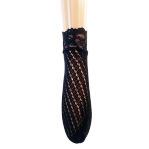 镂空透气黑色性感短袜