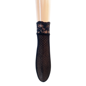 镂空透气黑色短袜